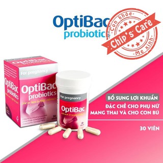 Optibac For pregnancy cho mẹ bầu bú (men optibac bầu)