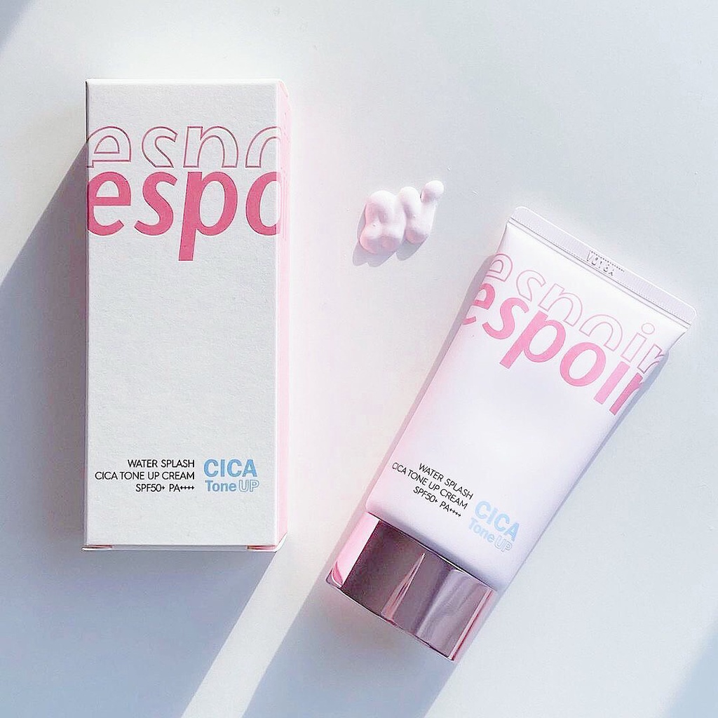 Kem chống nắng 𝐄𝐒𝐏𝐎𝐈𝐑 CICA TONE UP WATER SPLASH SUN CREAM SPF 50+ / PA +++ 60ml