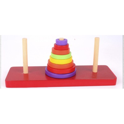 Đồ chơi gỗ Tháp Hà Nội đồ chơi trí tuệ bộ giáo cụ Montessori