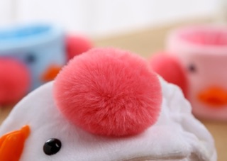 N31 Băng đô bờm mỏ vịt 🐣 má hồng 3D