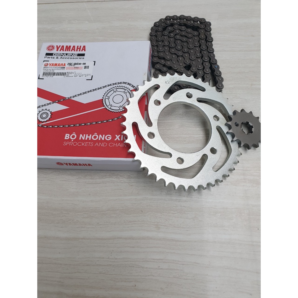 Bộ Nhông Xích xe Máy ,Nhông sên Đĩa cho xe số YAMAHA chính hãng