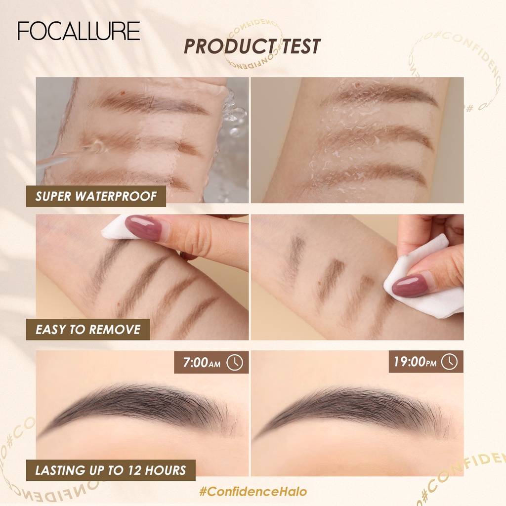 Chì trượt kẻ mày FOCALLURE ngòi mịn mềm lên màu tốt chuyên dụng 0.16g