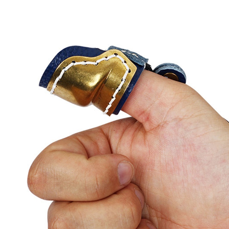Vòng Bảo Vệ Ngón Tay Cái Bằng Da Đồng Thau Mềm Mại Khi Bắn Cung
