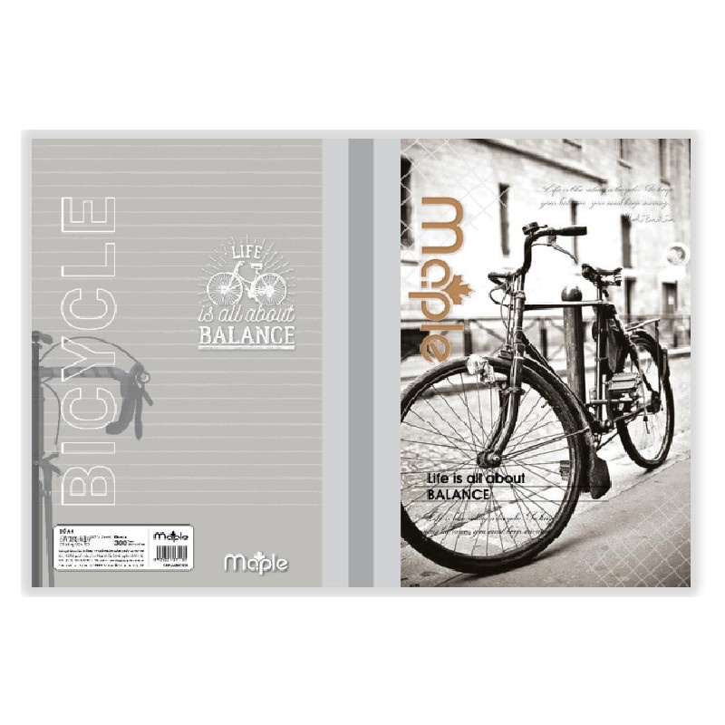 Sổ bìa bồi may gáy Maple 300 trang NBB.A4BIC300