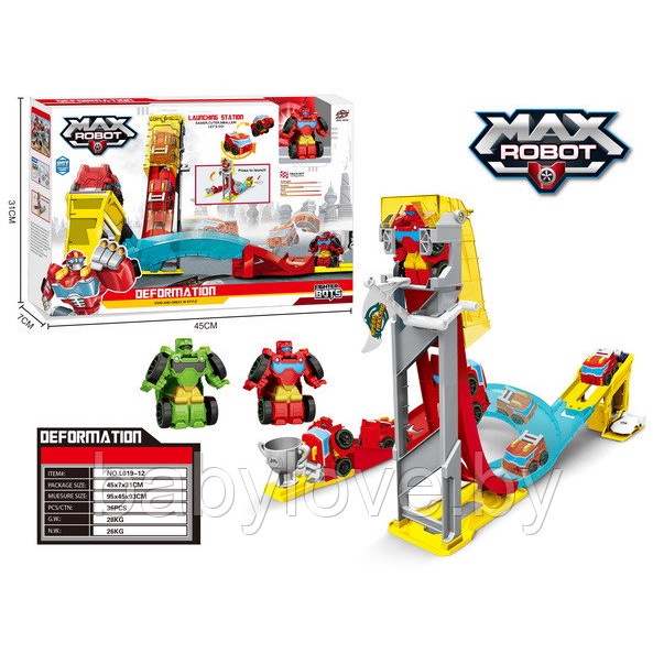 Đồ Chơi Robot Biến Hình Kèm Đường Đua Ziyu L019 12