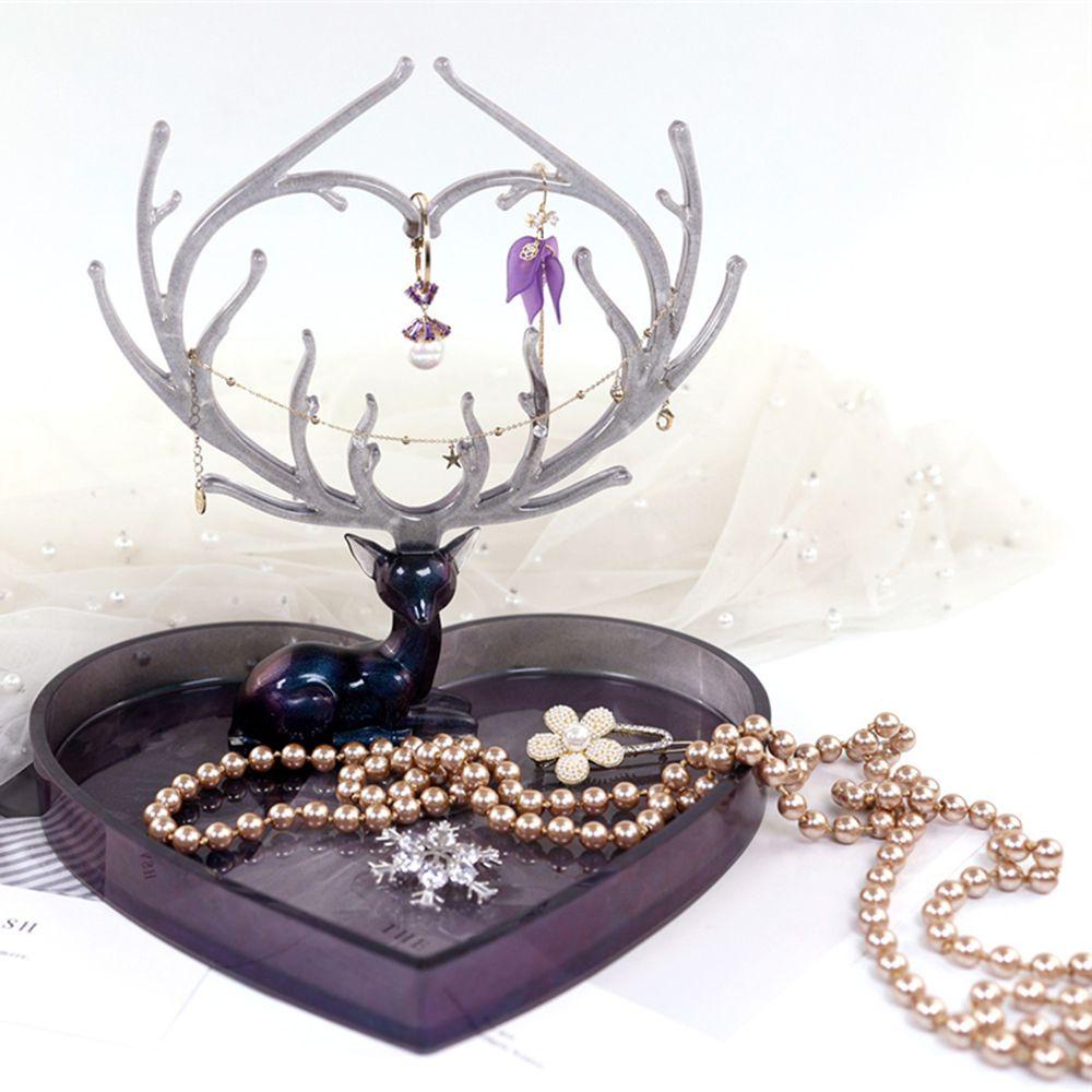 Khuôn Làm Giá Đỡ Trang Sức Hình Chú Hươu Bằng Nhựa Epoxy Độc Đáo DIY