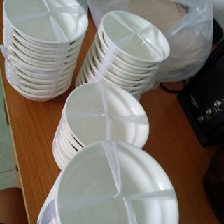 10 chén sứ trắng để nước mắm chấm
