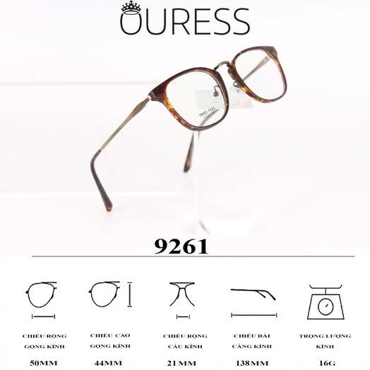 Gọng kính tr90 phối càng kính hợp kim siêu nhẹ siêu bền hợp thời trang Ouress 9261