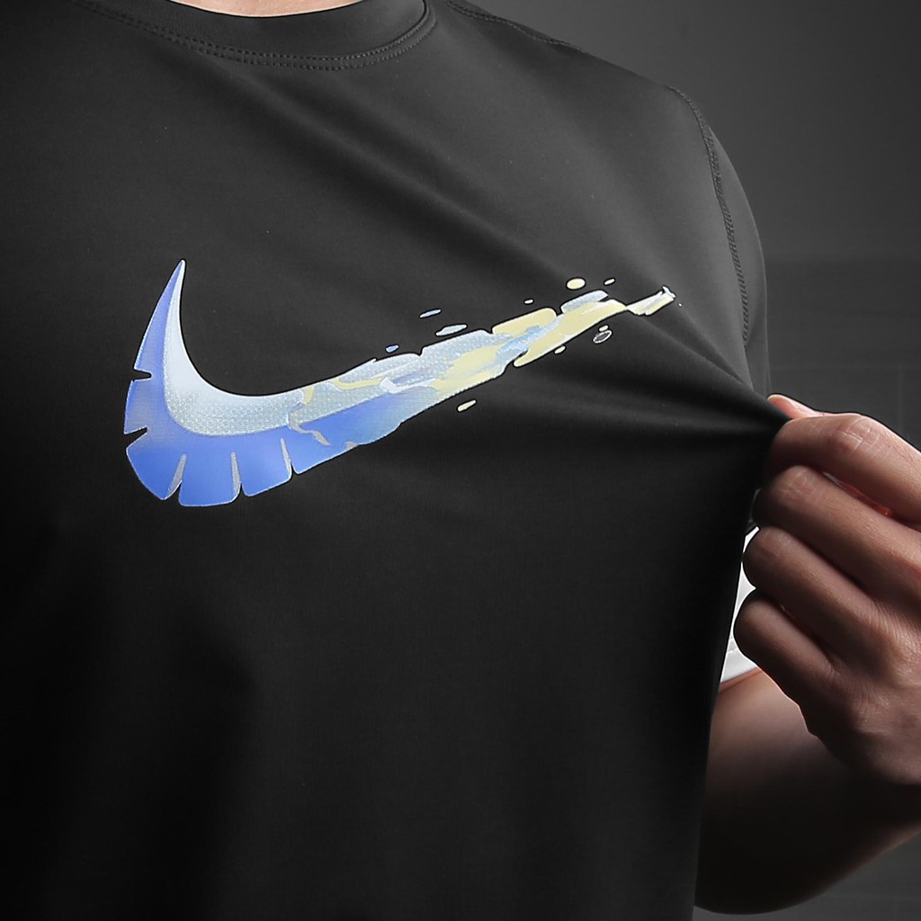 Áo thun thể thao nam họa tiết phối độc đáo chất liệu thun co dãn thấm hút mồ hôi cực tốt AT09 | BigBuy360 - bigbuy360.vn