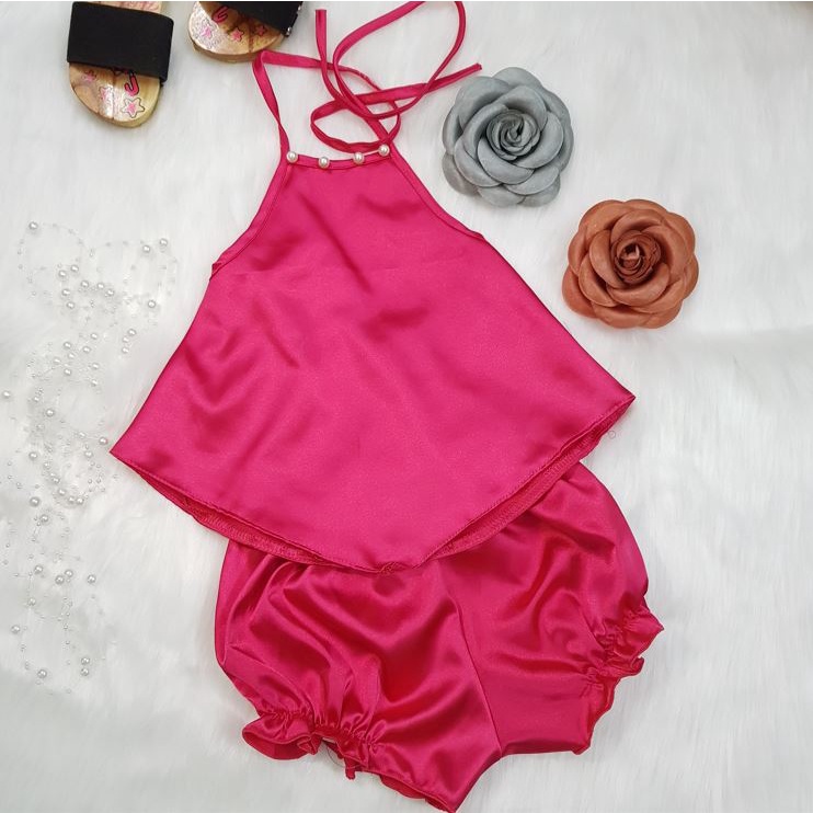 Set đồ bé gái,Bộ Yếm Đào Bé Gái chất liệu lụa,Hợp Thời trang ,Thôi Nôi, Sinh Nhật 8-23kg Angel Baby Thời Trang Thiết Kê
