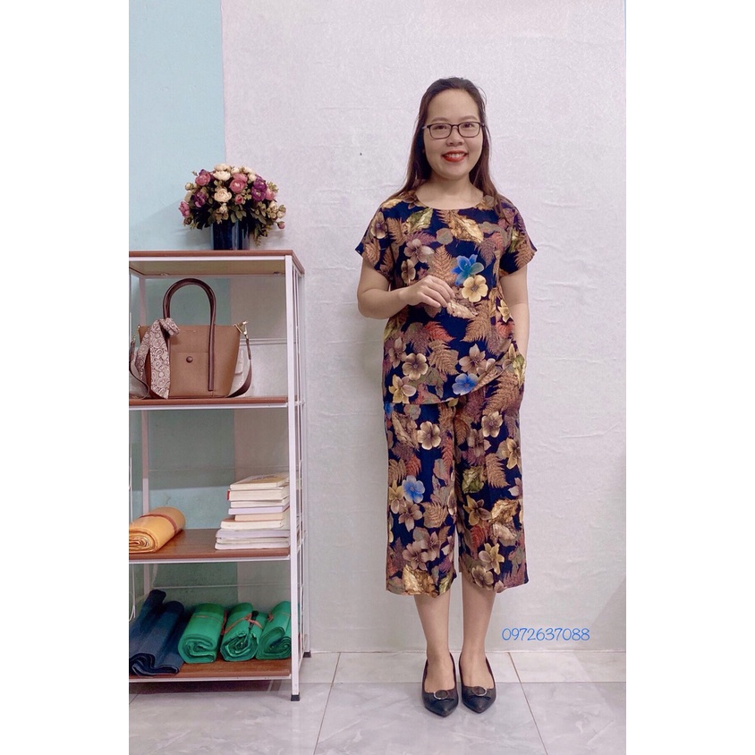 Bộ Lanh Trung Niên Mặc Nhà Cho Người Lớn Tuổi