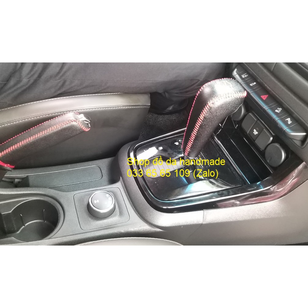 [Đẹp &amp; Chất] Bọc cấn số Chevrolet colorado, trailblazer số tự động bằng da bò, bảo hành 12 tháng, giá gốc tại xưởng