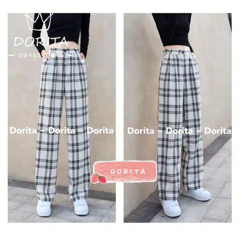 [Ảnh thật/Video] Quần culottes ống suông, Quần siêu hách dáng 2021 - Dorita Boutique
