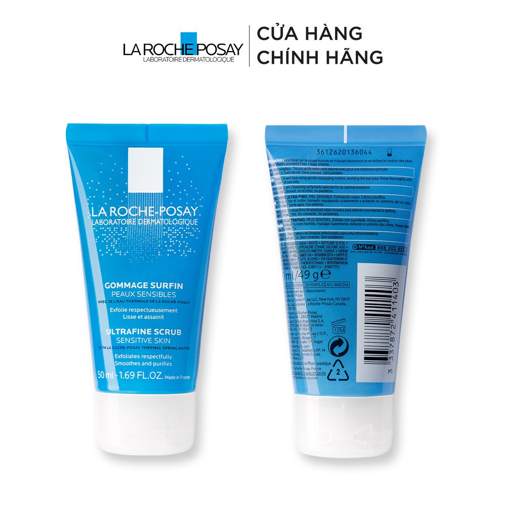 Gel làm sạch tế bào chết dành cho da nhạy cảm La Roche-Posay Ultra Fine Scrub Sensitive Skin 50ml