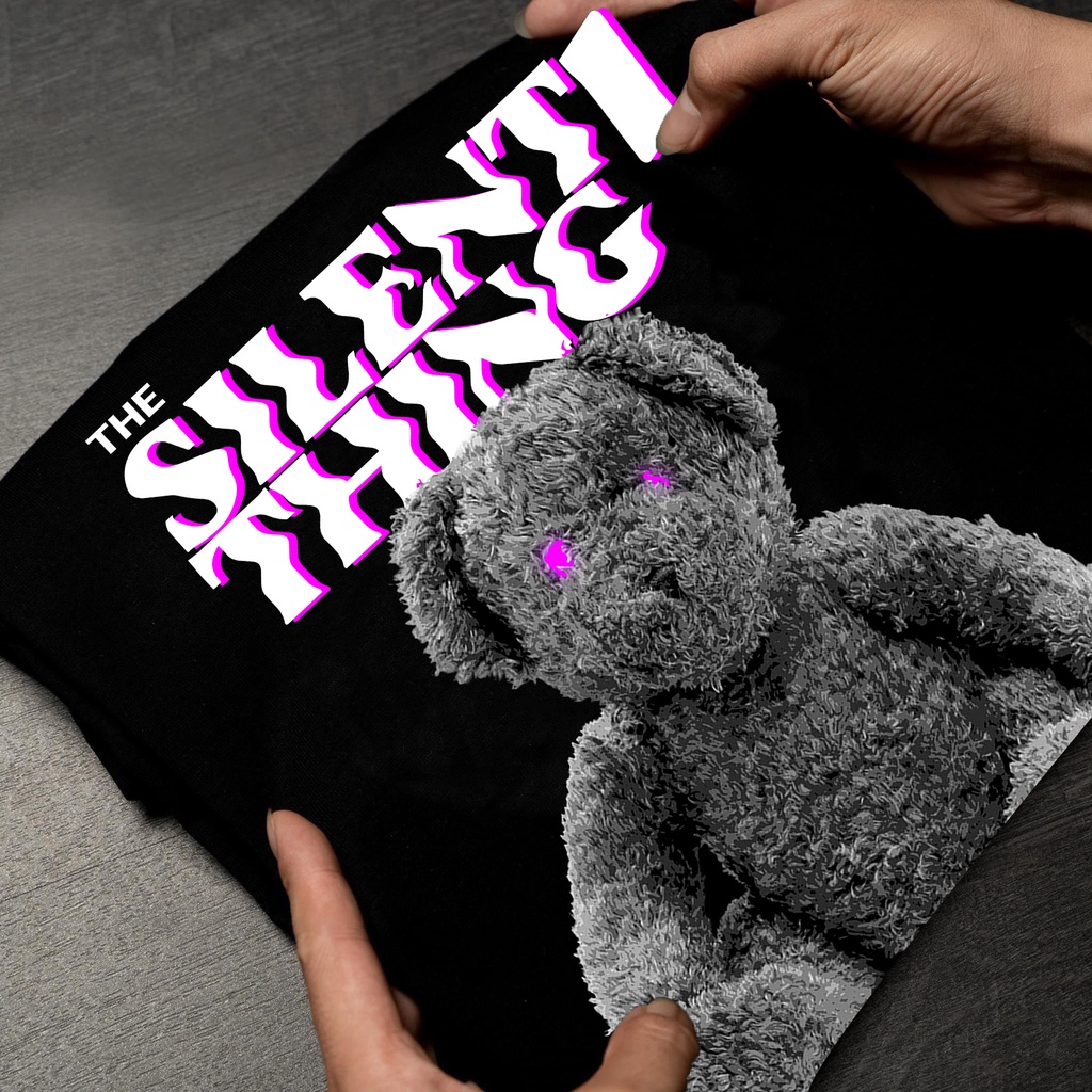 Áo thun Gấu mắt tím thun cotton 2 chiều co giãn 2 màu Đen và Trắng - unisex nam nữ