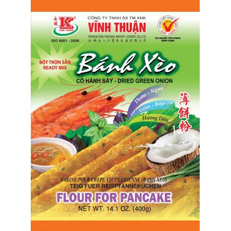 Bột Bánh Xèo Hành Sấy - Hương Dừa gói 500g