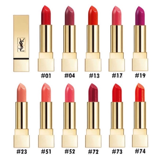 CHÍNH HÃNG Son YSL son kem cream 203 204 207 214 slim matte 21 28 101 202 305 307 Rouge Pur Couture 83 Volupté Shine 84