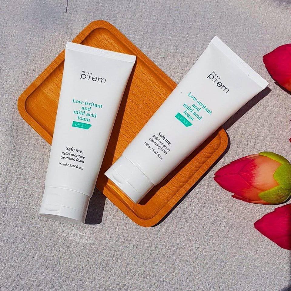 [Fullsize 150ml] Sữa rửa mặt Make p:rem Safe me. Relief Moisture Cleansing Foam 150ml Chip Skincare | BigBuy360 - bigbuy360.vn