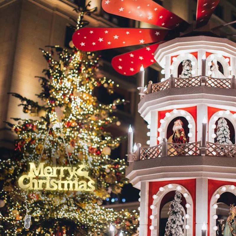 Đèn led treo tường ba màu tùy chọn trang trí lễ giáng sinh