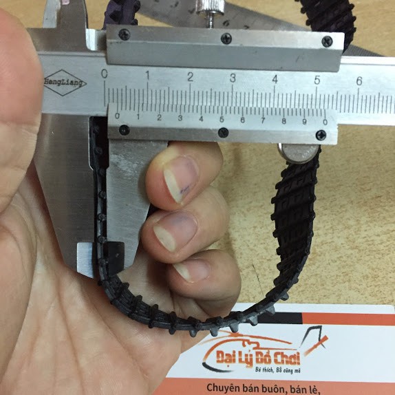 Bánh xích nhựa dài 18.5cm dùng để chế tạo xe tăng xe công trình robot tại RUBYRC