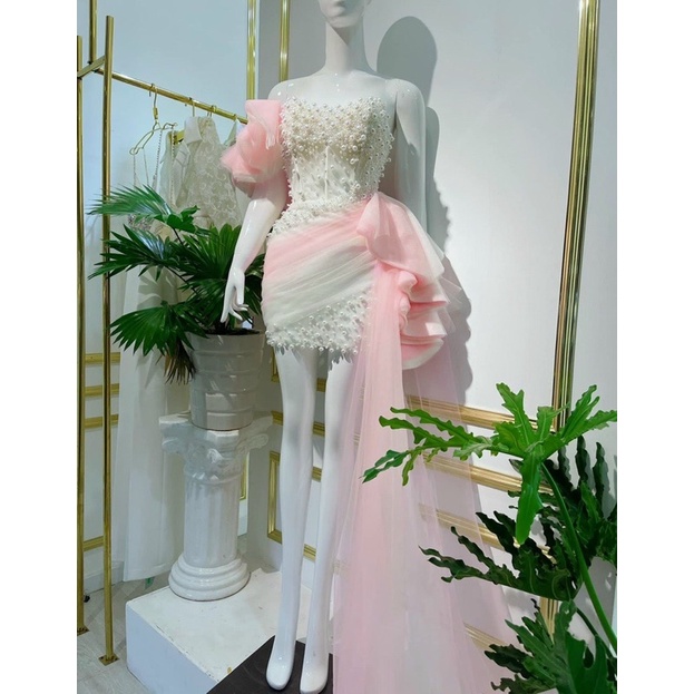 MS1243y ĐẦM LƯỚI PHỐI MÀU ĐÍNH CƯỜM full size S/M/L/XL(ảnh và video chủ shop tự chụp 10000%)