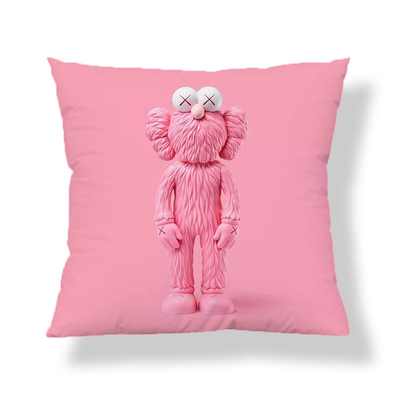 Gối Trang Trí Sofa/Sofa Giữ Ấm Hình Kaws Sesame Street Dễ Thương