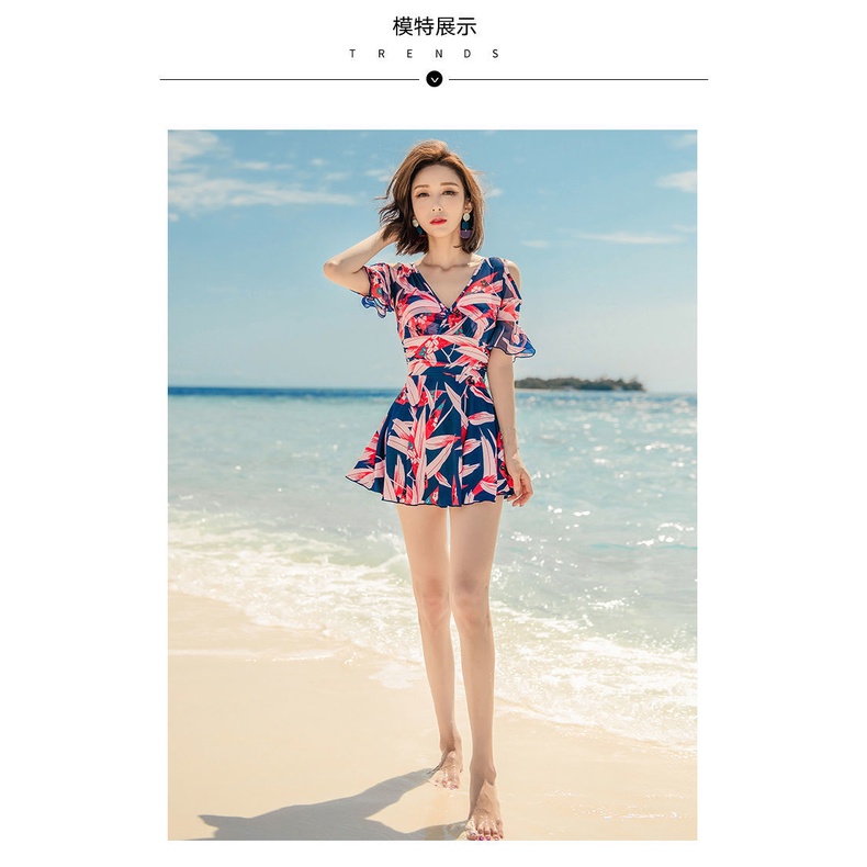 Bộ Đồ Bơi Một Mảnh Cỡ Lớn Che Bụng Phong Cách Mới Dành Cho Nữ