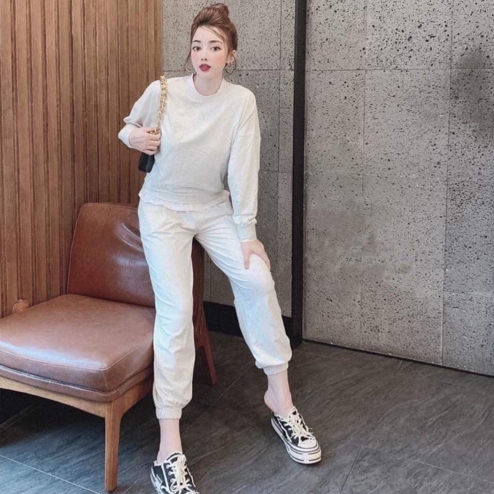 Đồ Bộ Nữ FOUR331 Đồ Bộ Thu Đông Chất Cotton Cao cấp 4 Màu Size 40KG - 80KG | BigBuy360 - bigbuy360.vn