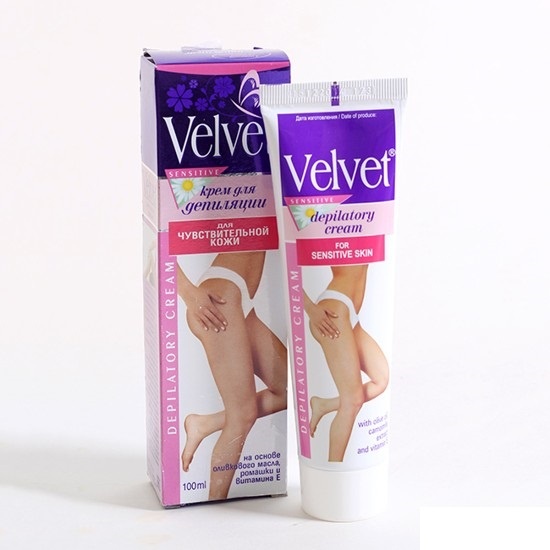 KEM TẨY LÔNG VELVET CHO DA NHẠY CẢM DEPILATORY NGA 100ML