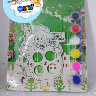 Sỉ tranh gỗ Ông già Noel lắp ráp và tô mầu