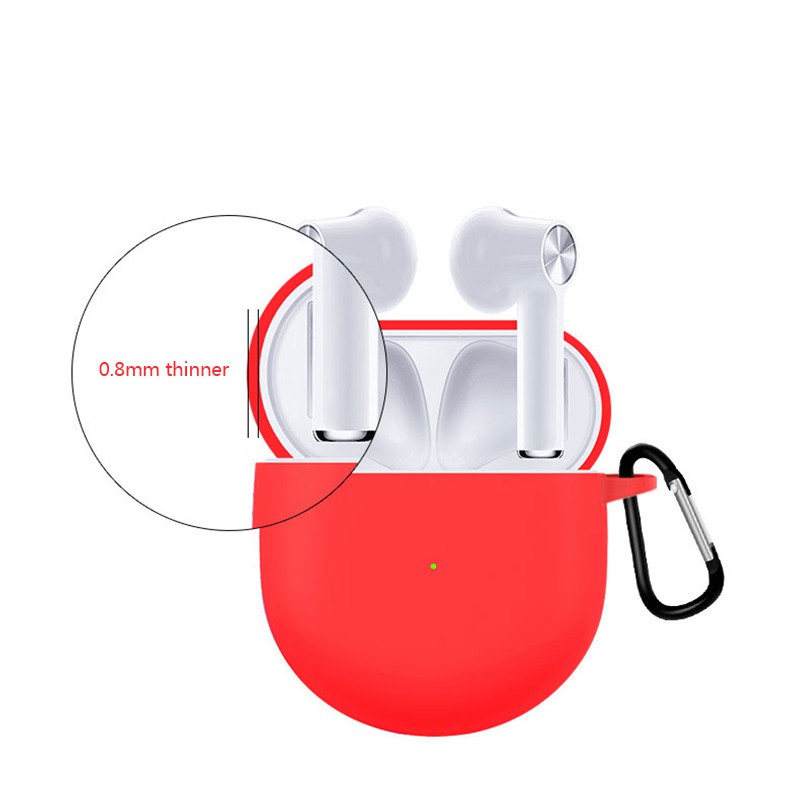 Vỏ Bảo Vệ Hộp Sạc Tai Nghe Bluetooth Oneplus Buds Bằng Silicon Mềm Màu Kẹo Ngọt Có Móc Treo