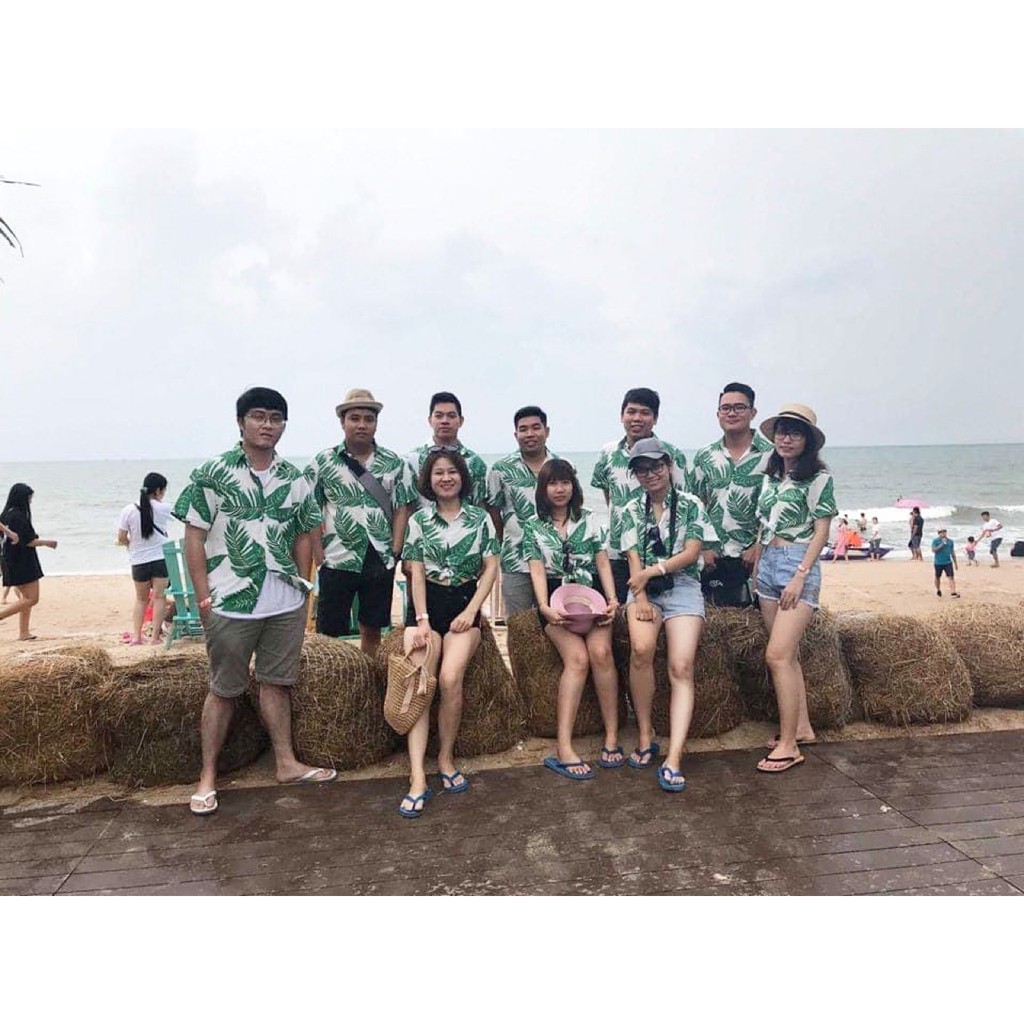 Áo Hoa Đi Biển, Áo Sơ Mi Họa Tiết Chất Đũi Lạnh Siêu Mát, Mặc Hội Nhóm Đi Biển | BigBuy360 - bigbuy360.vn