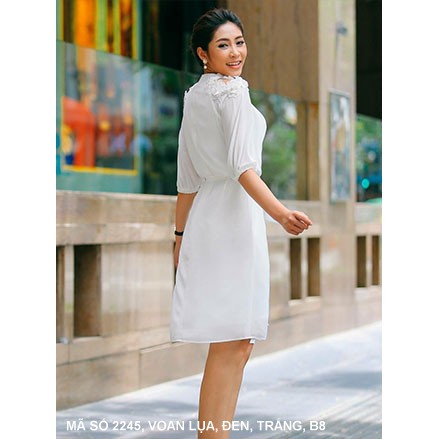Đầm Tay Lở Dún Thắt Nơ Eo - 2245
