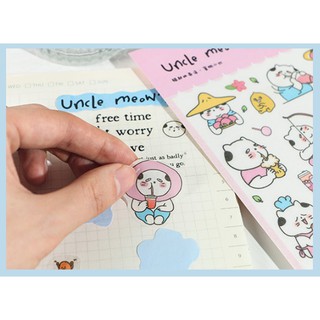 Sticker Uncle meow - Room17vn