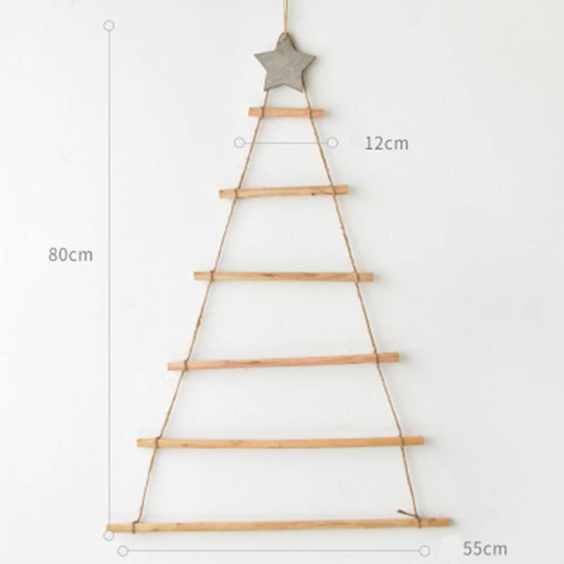 Cây Thông Giáng Sinh / Năm Mới Bằng Gỗ Treo Tường Trang Trí Nhà Cửa diy