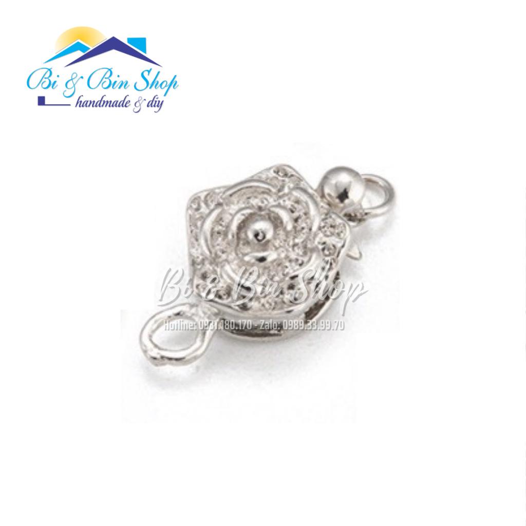 Khóa Hoa Mai Dùng Xỏ Chuỗi Ngọc Trai Làm Dây Chuyền Vòng Deo Tay Trang Sức Handmade