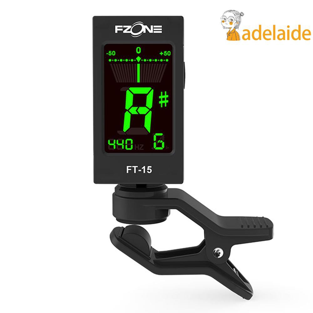 FT-15 Guitar Tuner Ukulele Violin Bass Universal Tuner Rotatable Chromatic