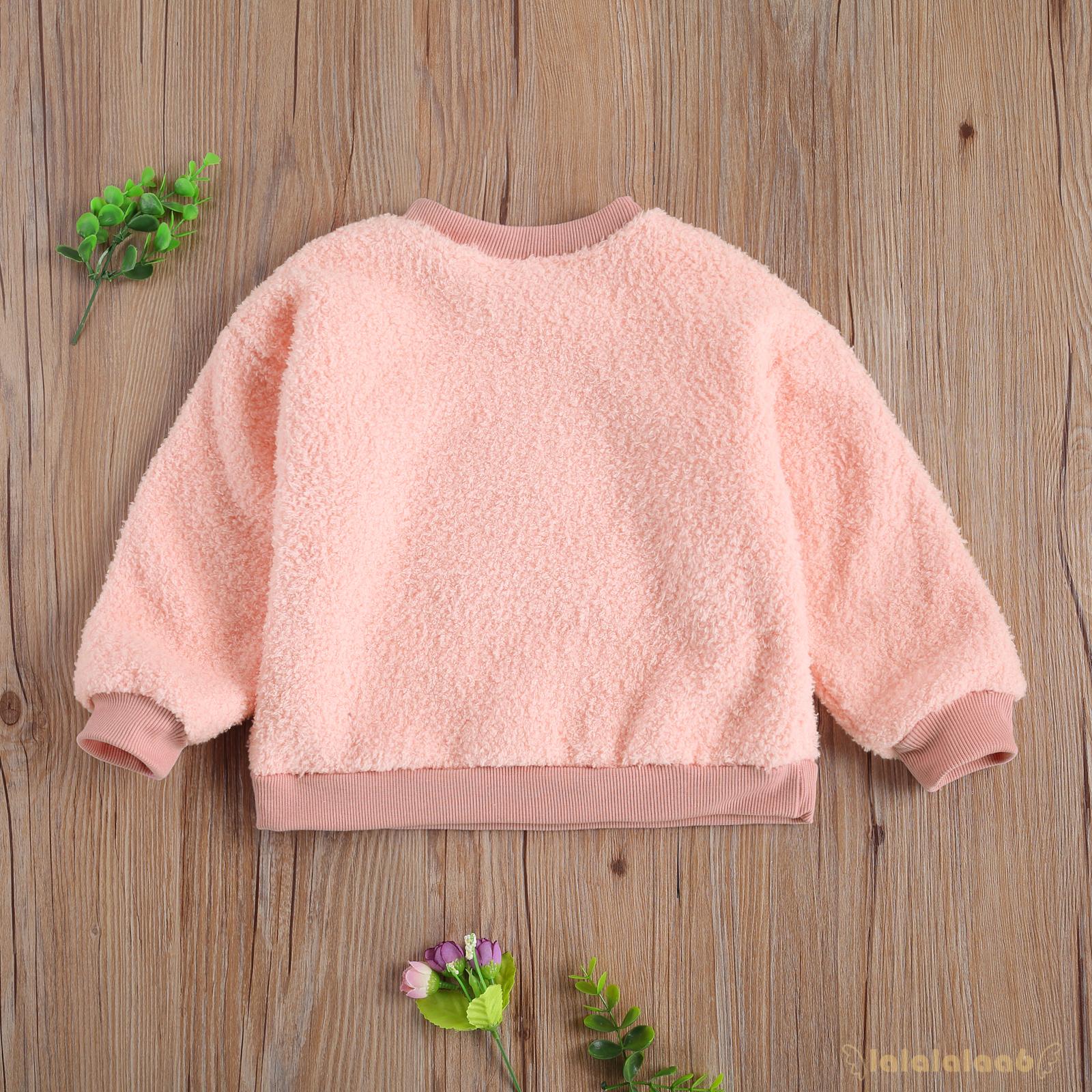 Áo sweater cổ tròn dài tay hình hoạt hình xinh xắn cho nữ