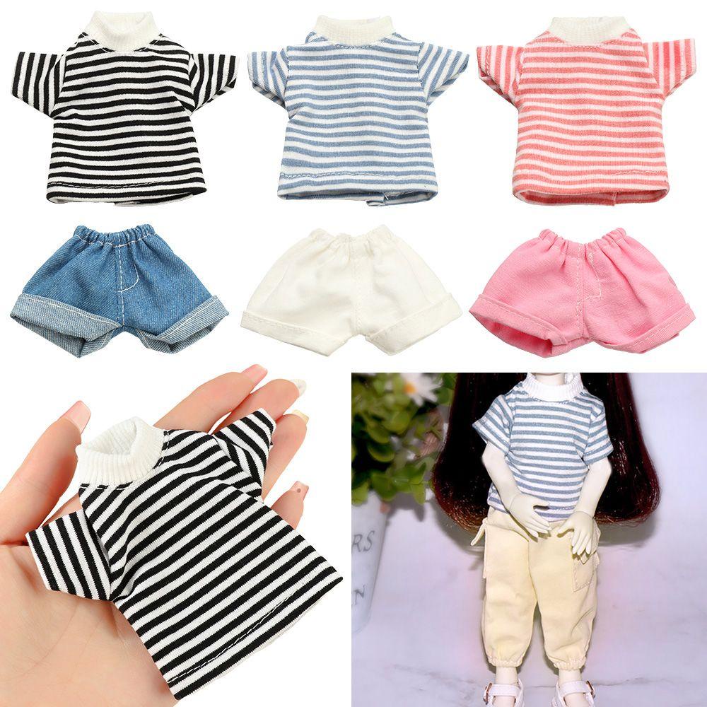 Bộ Quần Jeans Và Áo Tay Ngắn Thời Trang Cho Búp Bê Tỉ Lệ 1 / 6