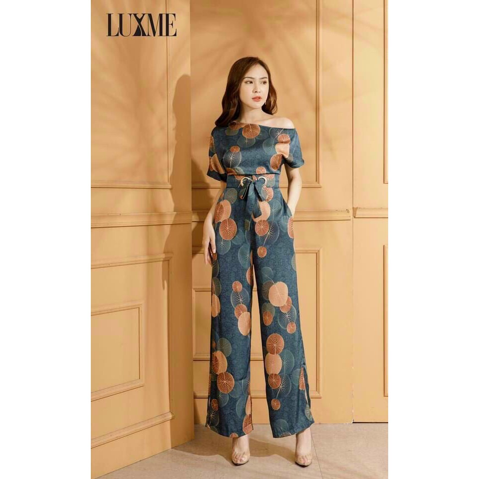 Jumpsuit Dài 💥FREESHIP đơn 0đ💥 Ống Suông Thắt Nơ Eo Dấu Bụng, Đồ Bay Dáng Dài bèo bigsize giá rẻ đẹp