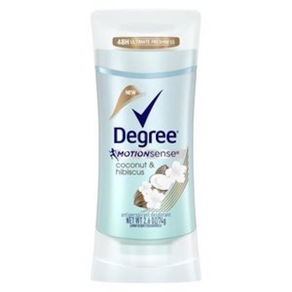 Lăn sáp khử mùi nữ Degree Antiperspirant Deodorant For Women Coconut &amp; Hibiscus 48-Hour 74g (Mỹ)