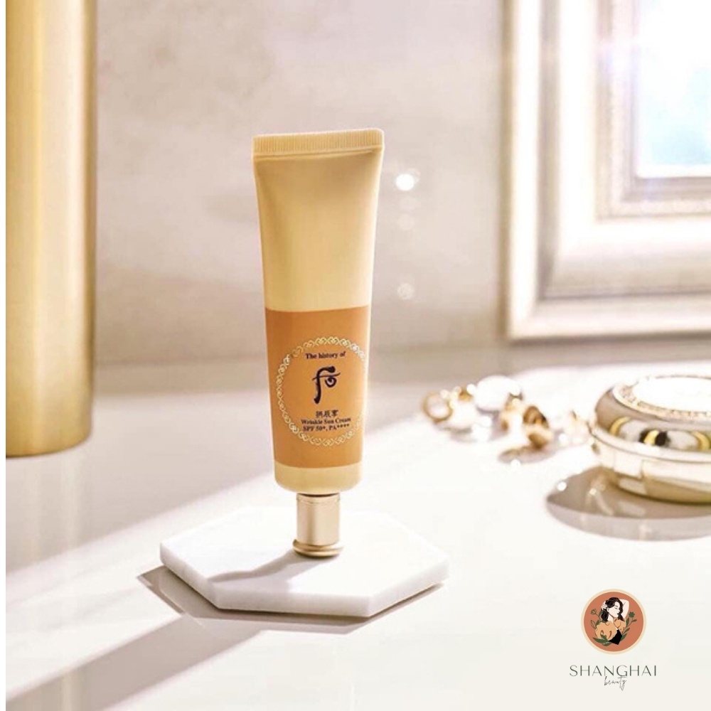 Gói Kem Chống Nắng Chống Nhăn Nâng Tông Whoo Vàng Wrinkle Sun Cream SPF50, PA++++ | BigBuy360 - bigbuy360.vn