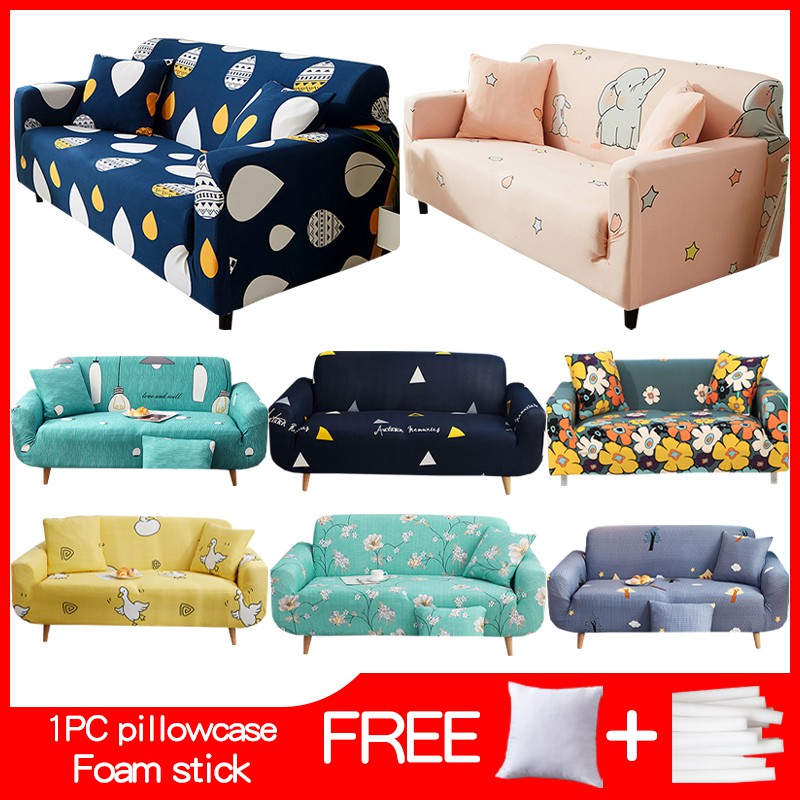 Vỏ bọc ghế sofa kích thước 35-118 inch/ 1/2/3/4 chỗ ngồi co giãn có thể giặt tiện dụng