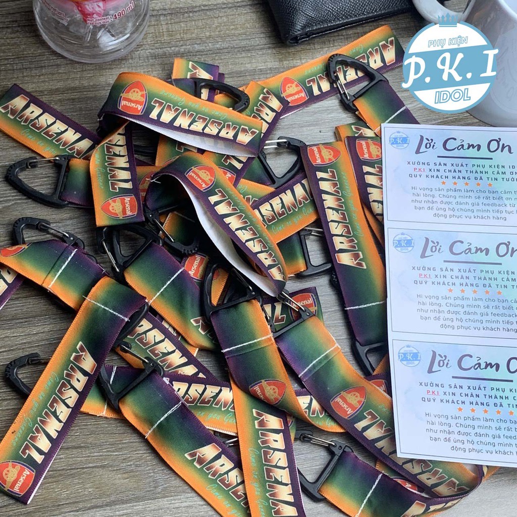 Xả Kho : Móc Khóa , Móc Treo Balo In Hình CLB Arsenal - Xả Kho Rẻ Nhất Shopee