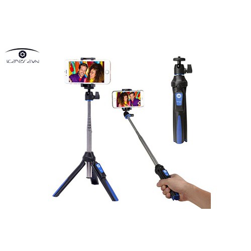 Benro MK10 Bluetooth Selfie Stick Mini Tripod gậy chụp ảnh đa năng cho điện thoại kèm điều khiển