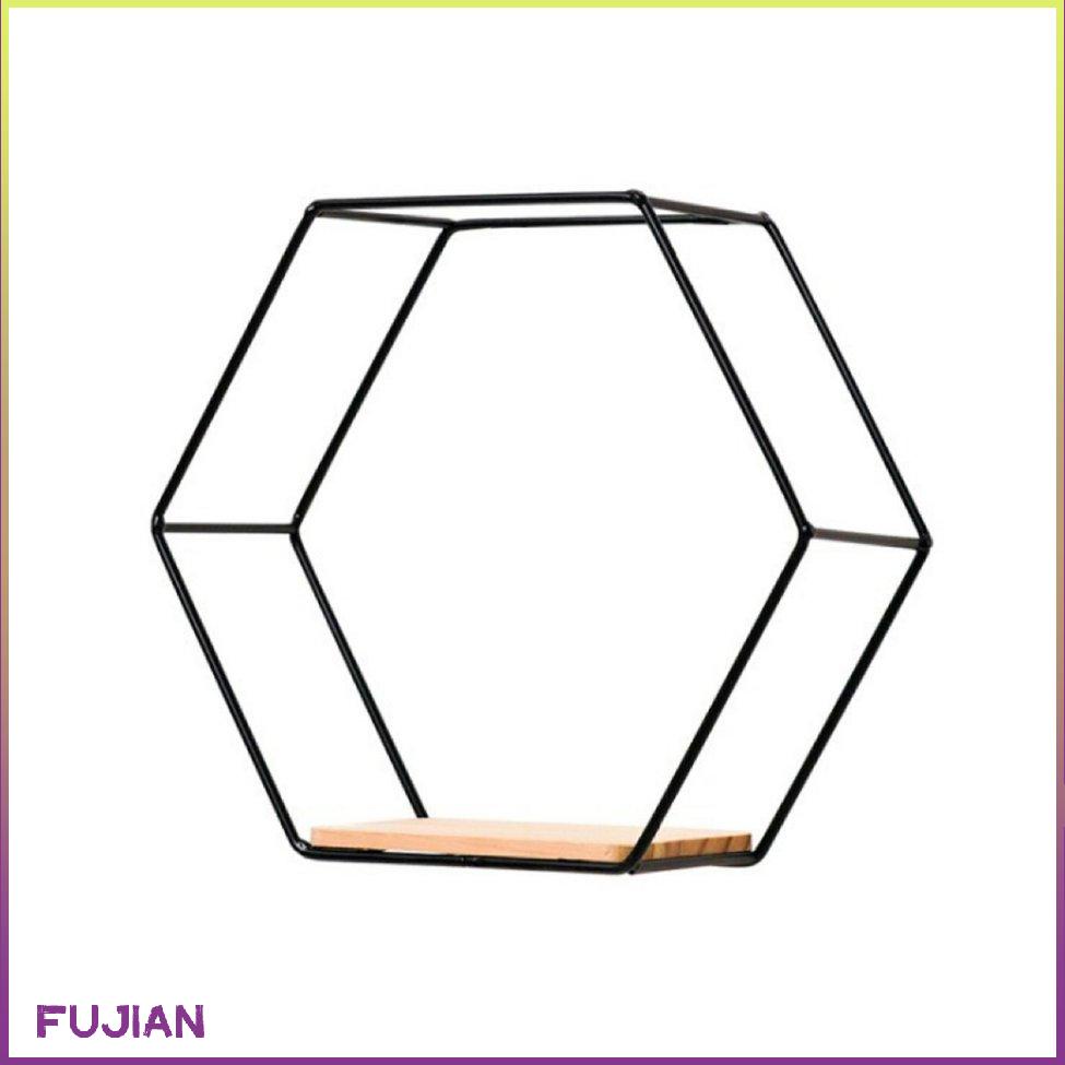 Kệ lưu trữ bằng sắt lục giác Kệ trang trí Kệ Craft Nordic Home Shelf [8/16]