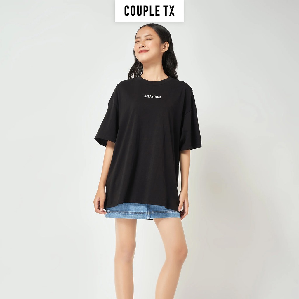 Áo Thun Oversize Cắt Cúp Thân Sau Couple TX WTS 2073