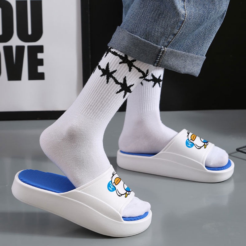 Dép Đi Trong Nhà Đế Dày 4.0 Chống Thấm Nước Thời Trang Mùa Hè Cho Nam Và Nữ