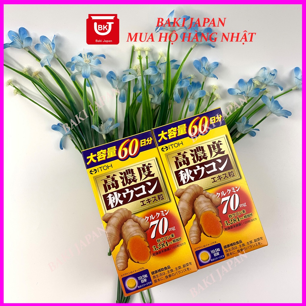 Viên uống tinh chất nghệ cô đặc mùa thu ITOH, viên uống nghệ cô đặc ITOH của Nhật 300 viên