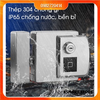 Khóa cổng vân tay 2 mặt chống nước cao cấp